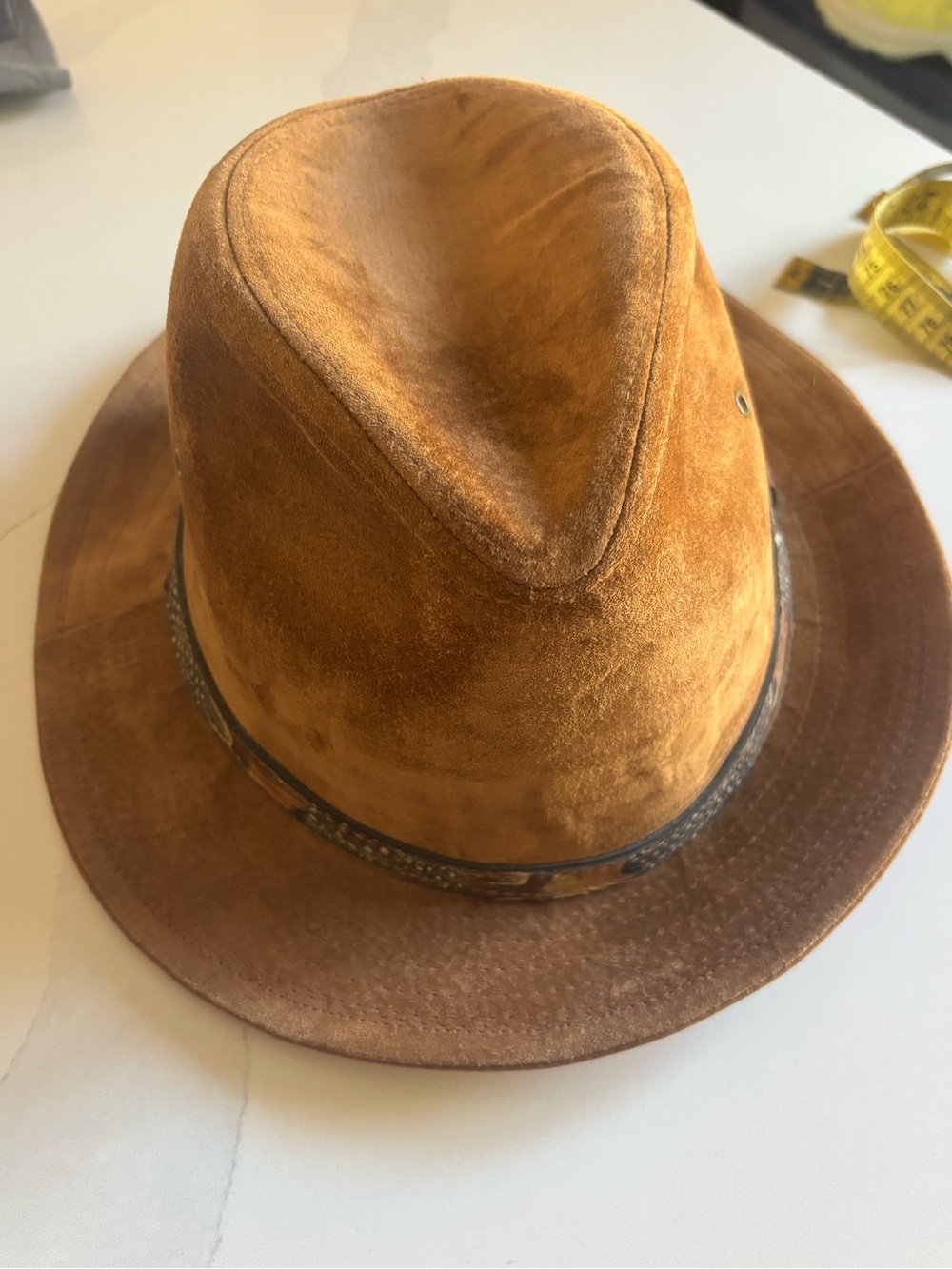 Vintage Lee Brown Suede Leather Fedora